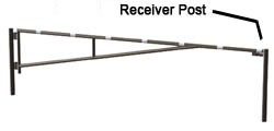 receiver post for swing gate